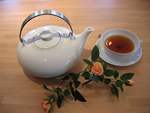 Teetasse und Teekanne