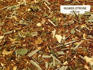 Rooibusch Ingwer Zitrone mit Tulsi Tee